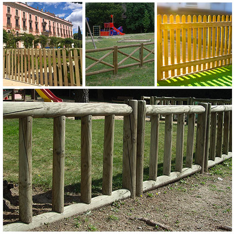 Vallas de madera decoración ecológica - Montajes La Valla